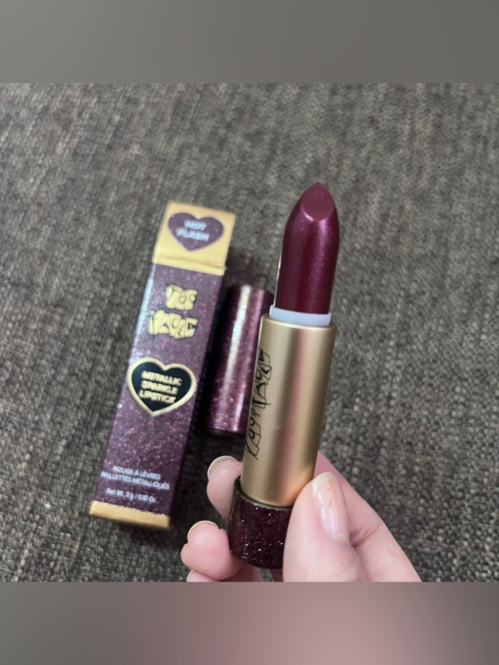 Too Faced Metallic Sparkle by Lipstick hot flash discontinued July sale